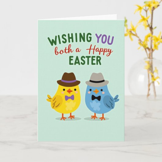 Festive Birds Celebration Card Karte (Gelbe Blume)