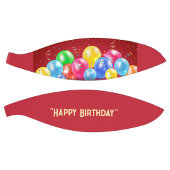 Festive Birthday Basketball with Balloons