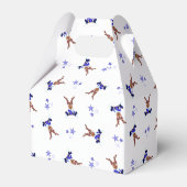 Festive Blue Kasky Weihnachtsmann Geschenkschachtel (Vorderseite)