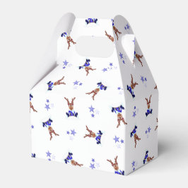 Festive Blue Kasky Weihnachtsmann Geschenkschachtel