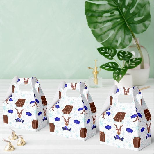 Festive Blue Kasky Weihnachtsmann Geschenkschachtel (Zahlreiche)