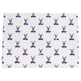 Festive Blue Kasky Weihnachtsmann Große Geschenktüte