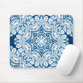 Festive Blue Mandala Mousepad