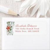 Festive Blue Ribbon und Poinsettia Traditionelle (Insitu)