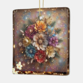 "Festive Blume Power" Keramikornament (Links)