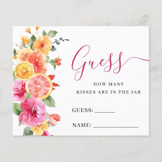 Festive Blume schätzt wie viele Game Card Flyer (Vorne)