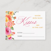 Festive Blume schätzt wie viele Game Card Visitenkarte (Vorderseite)