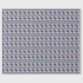 Festive Boston Terrier Christmas Art Geschenkpapier (Flach)