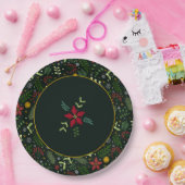 Festive Botanical Christmas Plate  Pappteller (Party)