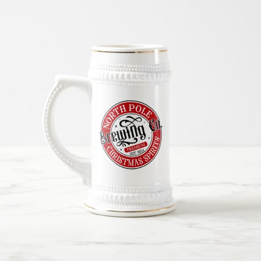 Festive Brauerei Nordpol Bierglas (Links)