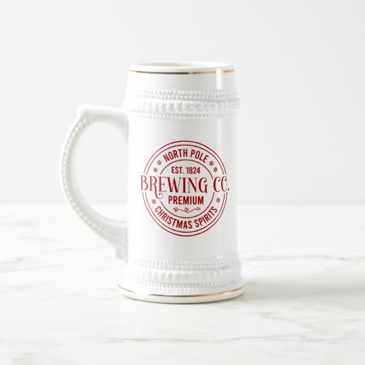 Festive Brauerei Nordpol Bierglas (Links)