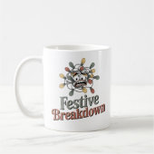 Festive Breakdown | Tangled Lights Holiday Humor   Kaffeetasse (Links)