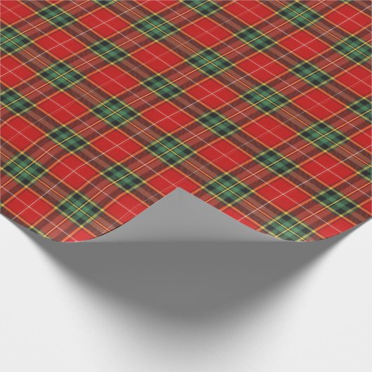 Festive Bright Tartan Geschenkpapier (Ecke)