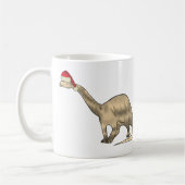 Festive Brontosaurus Niedlich Santa Elf Xmas Dinos Kaffeetasse (Links)