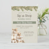 Festive business Holiday Event marketing Einladung (Stehend Vorderseite)