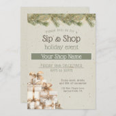 Festive business Holiday Event marketing Einladung (Vorne/Hinten)