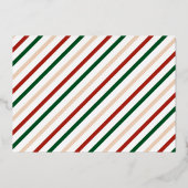 Festive But Still Fancy Photo Foil Christmas Card Folieneinladung (Rückseite)