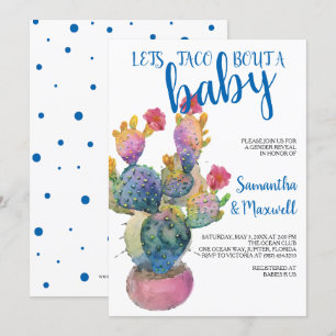 Festive Cactus FIESTA BABY SHOWER Einladung