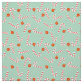 Festive Candy Cane Cotton Fabric Stoff (Muster)