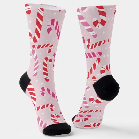 Festive Candy Cane Socks Socken (Gewinkelt)