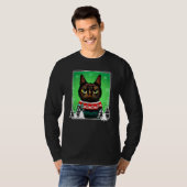 Festive Cat Wearing a Christmas Ugly Sweater Kitt T-Shirt (Vorne ganz)