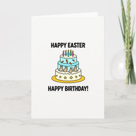 Festive Celebration Cake Card Karte (Vorderseite)