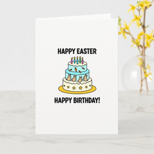 Festive Celebration Cake Card Karte (Gelbe Blume)