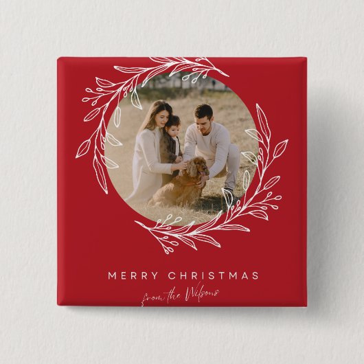 Festive Cheer Pin! ✨ Custom Christmas Button Badge (Vorderseite)