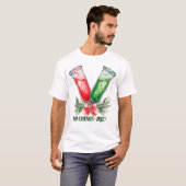 Festive Chemistry Test Tube Pun Art T-Shirt (Vorne ganz)