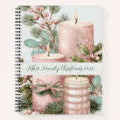 Festive Christmas Candles Memory  Notizblock (Vorderseite)