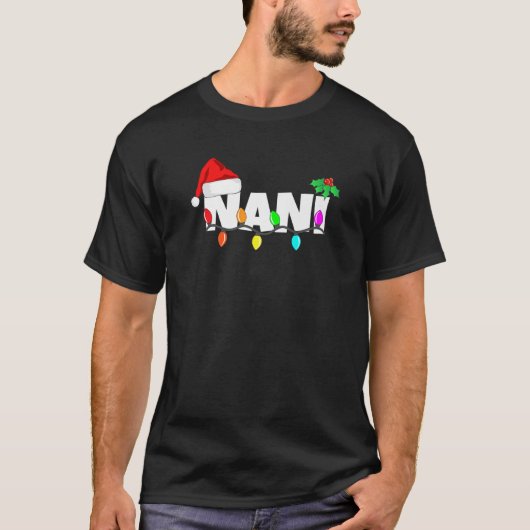 Festive Christmas Decoration Punjabi Nani T-Shirt (Vorderseite)