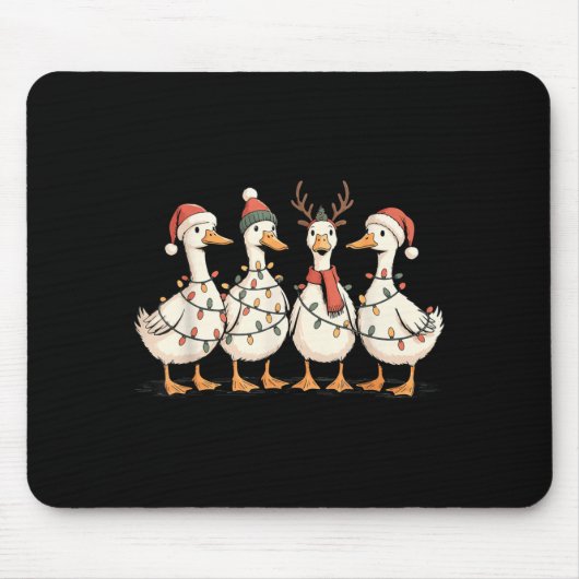 Festive Christmas Ducks Decorative Jolly Xmas Holi Mousepad (Vorne)