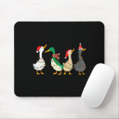 Festive Christmas Ducks Decorative Xmas Lights San Mousepad (Mit Mouse)