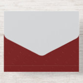 Festive Christmas Eve Party Invitation with Santa All-in-One-Einladung (Rückseite)