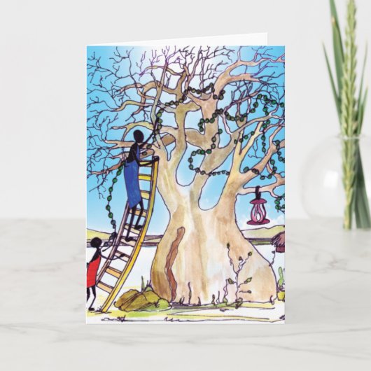 Festive Christmas Feiertagskarte (Vorderseite)