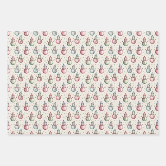 Festive Christmas Geschenkpapier Set (Vorderseite 3)