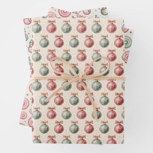 Festive Christmas Geschenkpapier Set (Beispiel)