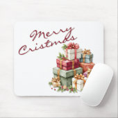 Festive Christmas Gift Boxes Artwork Mousepad (Mit Mouse)