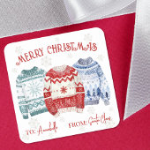 Festive Christmas Gift Tag Sticker