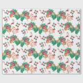 Festive Christmas Gift Wrap Geschenkpapier (Flach)