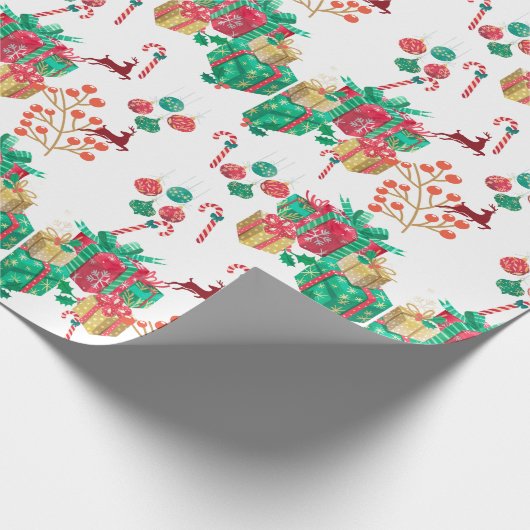 Festive Christmas Gift Wrap Geschenkpapier (Ecke)