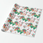 Festive Christmas Gift Wrap Geschenkpapier (Ungerollt)