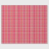 Festive Christmas Gift Wrapped in Red Plaid Geschenkpapier (Flach)