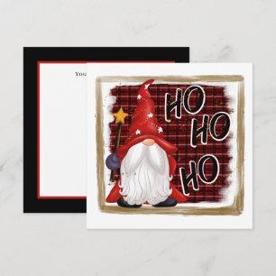 festive Christmas gnome add sentiment Feiertagskarte