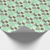 Festive Christmas Holiday Custom Geschenkpapier (Ecke)
