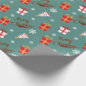 Festive Christmas Holiday Geschenkpapier (Ecke)