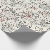 Festive Christmas Holiday Gift Wrap Geschenkpapier (Ecke)