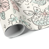 Festive Christmas Holiday Gift Wrap Geschenkpapier (Rolleneckpunkt)