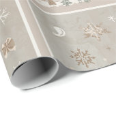 Festive Christmas Holiday Gift Wrap Geschenkpapier (Rolleneckpunkt)