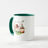 Festive Christmas Holiday Gnomes Tasse (Vorderseite Links)